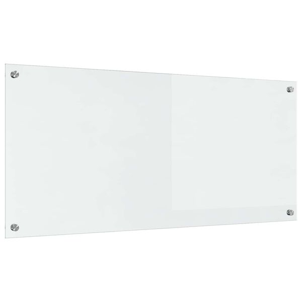 vidaXL K&uuml;chenr&uuml;ckwand Transparent 110 x 50 x 0,6 cm Geh&auml;rtetes Glas