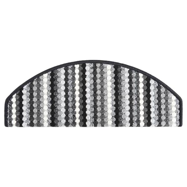 vidaXL Stufenmatten Selbstklebend 15 Stk. 65x24x4 Mehrfarbig Anthrazit