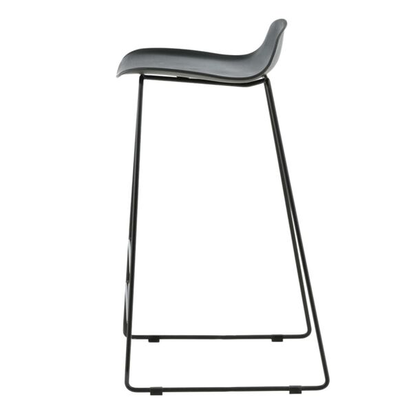 Venture Home Barhocker 2 Stk. Wave Kunststoff Schwarz