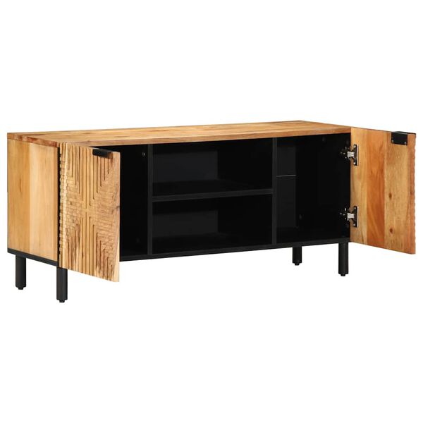 vidaXL TV-Schrank 105x33x46 cm Massivholz Akazie