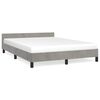 vidaXL Bettgestell ohne Matratze Hellgrau 140x200 cm Samt