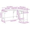 vidaXL Schreibtisch Artisan-Eiche 141 x 141 x 75 cm Holzwerkstoff