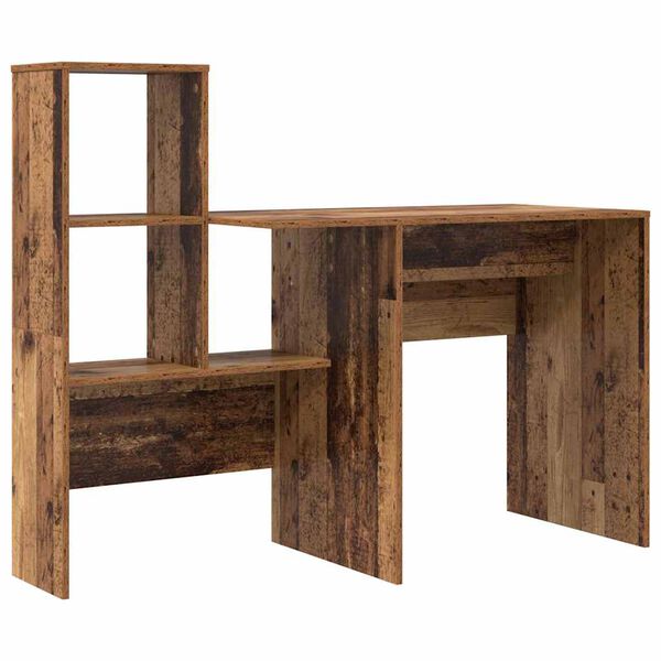 vidaXL Schreibtisch Altholz 131,5 x 50 x 106,5 cm Holzwerkstoff