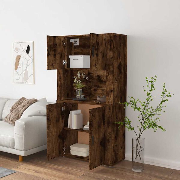 vidaXL Highboard R&auml;uchereiche Holzwerkstoff