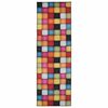vidaXL Teppichl&auml;ufer LESAKA Bunt 100 x 400 cm Diamant-Velours