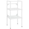 vidaXL Badezimmer Waschtischgestell Wei&szlig; 40x38x83 cm Eisen