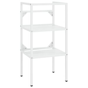 vidaXL Badezimmer Waschtischgestell Wei&szlig; 40x38x83 cm Eisen