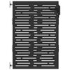 vidaXL Gartentor 85 x 150 cm Pulverbeschichteter Stahl Abschlie&szlig;bar