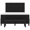 vidaXL Boxspringbett mit Matratze Schwarz 160 x 200 cm Stoff