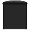 vidaXL Sitzbank mit Stauraum Schwarz 102x42x45 cm Holzwerkstoff