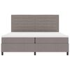 vidaXL Boxspringbett mit Matratze mit LED Taupe 200 x 200 cm Stoff