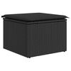vidaXL 9-tlg. Garten-Sofagarnitur mit Kissen Schwarz Poly Rattan