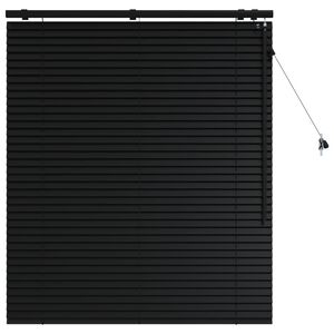 vidaXL Venezianische Jalousie Schwarz 105 x 130 cm 35 mm