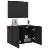 vidaXL TV-Wandschrank Schwarz 60x30x41 cm