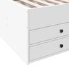 vidaXL Tagesbett mit Schubladen ohne Matratze Wei&szlig; 90x190 cm