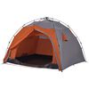 vidaXL Kuppel-Campingzelt 4 Personen Grau und Orange Quick Release