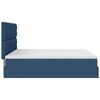 vidaXL Ottoman-Bett mit Matratzen Blau 160x200 cm Stoff