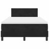 vidaXL Boxspringbett mit Matratze Schwarz 120 x 200 cm Samt