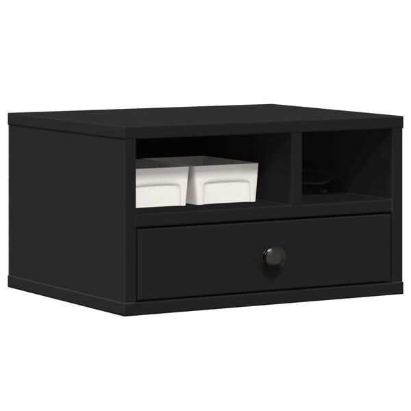 vidaXL Druckerst&auml;nder Schwarz 40x32x22,5 cm Holzwerkstoff