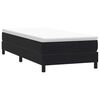 vidaXL Boxspringbett mit Matratze Schwarz 90x210 cm Samt