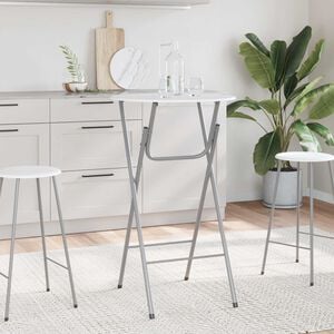 vidaXL Stehtische 4 Stk. mit MDF Tischplatte Wei&szlig;