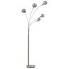 vidaXL Stehlampe 200 cm 5 x E14 Silbern