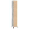 vidaXL Badschrank Betongrau 30x30x190 cm Holzwerkstoff