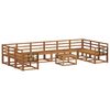 vidaXL Outdoor-Sofagarnitur 11 pcs Natur Massivholz Akazie