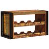 vidaXL Weinregal Braun 80 x 45 x 33 cm Massives Altholz