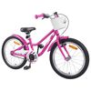 vidaXL Kinderfahrrad 18 Zoll f&uuml;r 5-7 Jahre alt Dunkelrosa