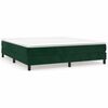 vidaXL Boxspringbettgestell Dunkelgr&uuml;n 160x200 cm Samt