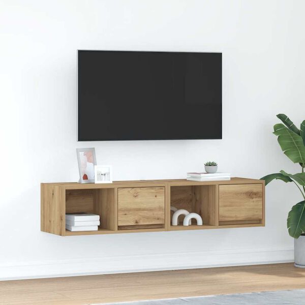 vidaXL TV-Schr&auml;nke 2 Stk. Artisan-Eiche 60x31x25,5 cm Holzwerkstoff