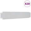 vidaXL Rasenkanten 20 Stk. Verzinkter Stahl 100 x 20 cm