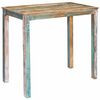vidaXL Bartisch 110 x 55 x 100 cm massivem Altholz Mehrfarbig