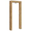 vidaXL Gartendusche 226 cm Massives Akazienholz und Edelstahl Wei&szlig;