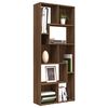 vidaXL B&uuml;cherregal Braun Eichen-Optik 67x24x161 cm Holzwerkstoff