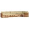 vidaXL Outdoor-Sofagarnitur 6 stk. Natur und Beige