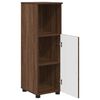 vidaXL Badezimmerschrank mit T&uuml;r Braun Eichen-Optik 30 x 35 x 95 cm