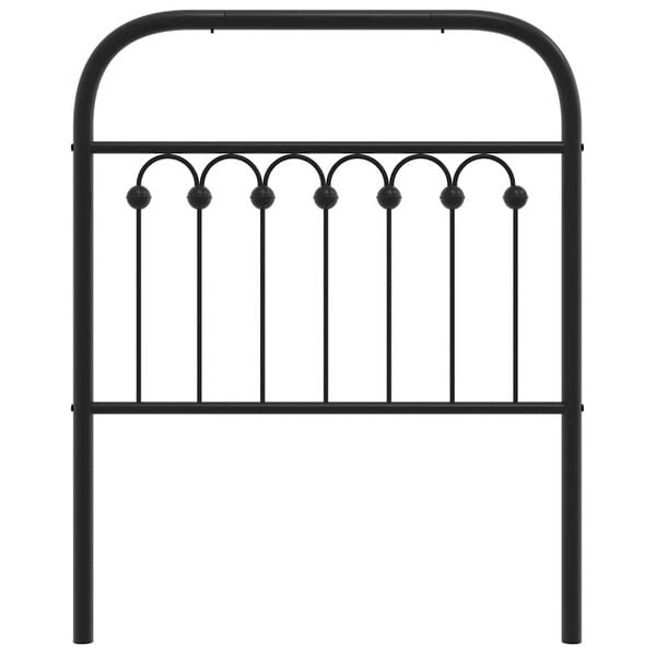 vidaXL Ersatz-Kopfteil Metall Schwarz 75 cm