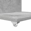 vidaXL Beistelltisch Mit Rad Beton Grau 40 x 35 x 60 cm Holzwerkstoff