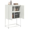 vidaXL Highboard Weiß 68,5x38,5x107 cm Stahl