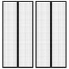 vidaXL Fliegengitter-T&uuml;rvorh&auml;nge 2 Stk. Magnet Schwarz 210x90 cm