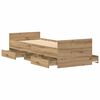 vidaXL Bettrahmen Artisan-Eiche 193 x 78 x 50 cm Holzwerkstoff