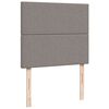 vidaXL Boxspringbett mit Matratze Taupe 120x190 cm Stoff