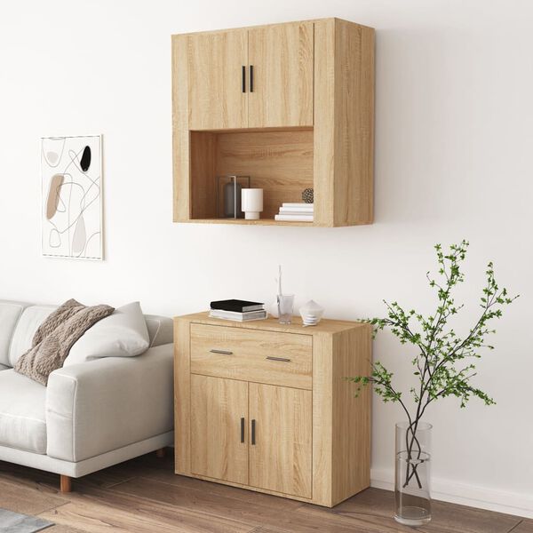 vidaXL Highboard Sonoma-Eiche Holzwerkstoff