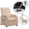 vidaXL Relaxsessel Elektrisch Creme Stoff
