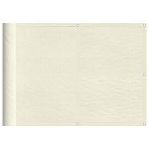 vidaXL Balkon-Sichtschutz Creme 75x800 cm 100 % Polyester-Oxford
