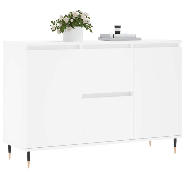 vidaXL Sideboard Wei&szlig; 101,5x35x70 cm Holzwerkstoff