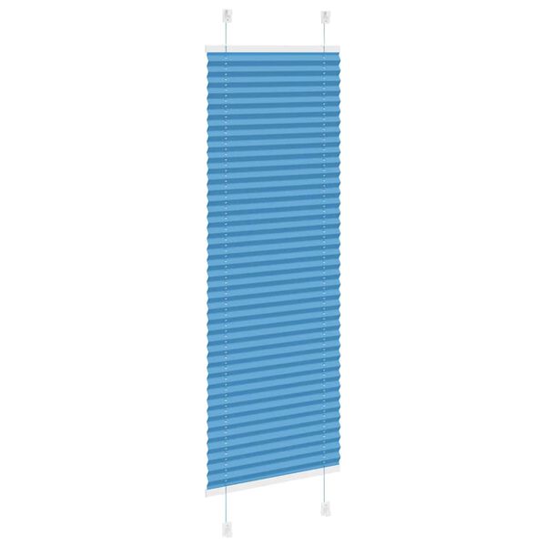 vidaXL Plissee Blau 50x100 cm Stoffbreite 49,4 cm Polyester