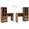 vidaXL Schreibtisch mit Schubladen 2 pcs Altholz